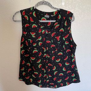 New York & Company Watermelon blouse tank